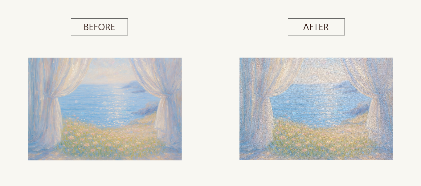 名刺の背面のビフォーアフター